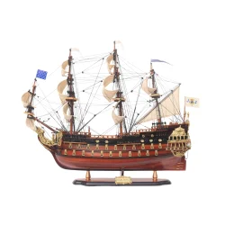 Model żaglowca Soleil Royal – ekskluzywny okręt flagowy Ludwika XIV, 80 cm